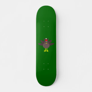 Cute Christmas Turkey Skateboard