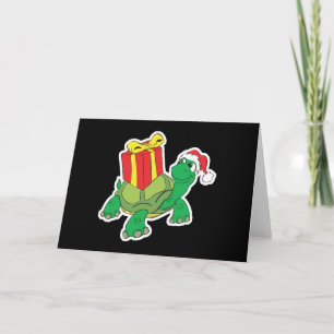 cute christmas turtle holiday card