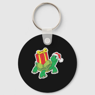 cute christmas turtle key ring