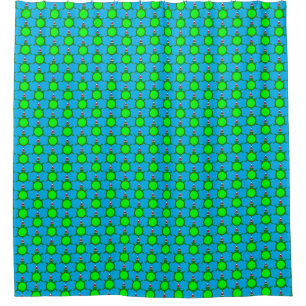 Cute Christmas Turtle with Flowery Shell Shower Curtain
