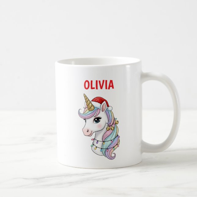 Cute Christmas Unicorn Mug (Right)