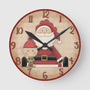 Cute Christmas Wall Clock