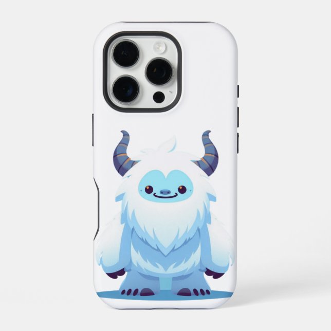 Cute Christmas/winter yeti iPhone Case (Back)