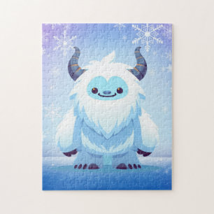 Cute Christmas/winter yeti Jigsaw Puzzle