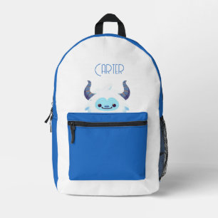 Cute Christmas/winter yeti Printed Backpack