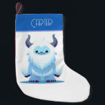 Cute Christmas/winter yeti Small Christmas Stocking<br><div class="desc">.</div>