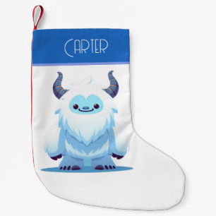 Cute Christmas/winter yeti Small Christmas Stocking