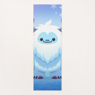 Cute Christmas/winter yeti Yoga Mat