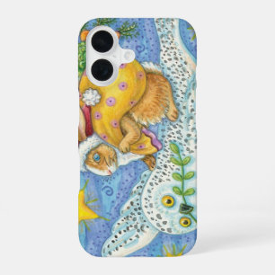 Cute Christmas with Rabbit as Santa Claus on Owl iPhone 16 Case