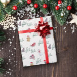 Cute Christmas Wrapping Paper<br><div class="desc">This is a roll of holiday wrapping paper with a fun and cute pattern featuring Christmas trees, penguins, gingerbread men, piles of presents, santa hats and the script text "fa la la la". These would be perfect for anyone who likes fun and festive gift wrapping paper but also appreciates a...</div>