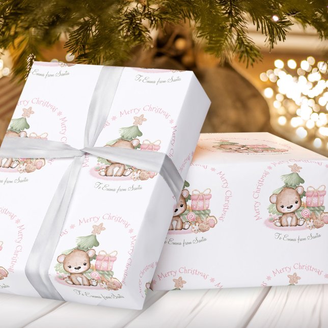 Cute Christmas wrapping paper for Baby Girl (Cute Christmas wrapping paper for Baby Girl)