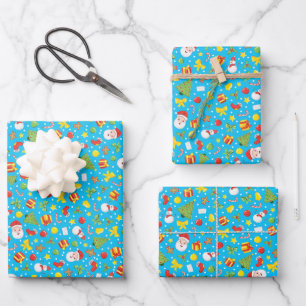 Cute Christmas Wrapping Paper Sheet