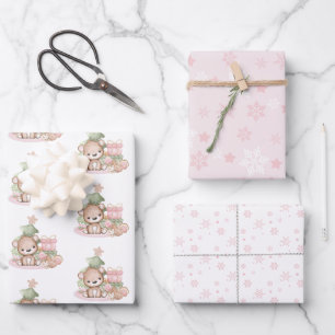 Cute Christmas Wrapping Paper Sheets