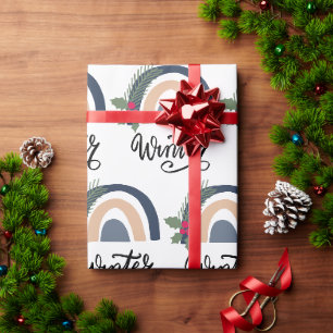Cute Christmas Xmas Holiday Winter Pine Gift Wrapping Paper