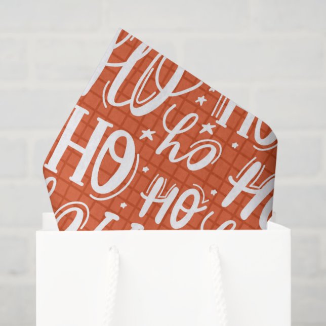 Cute Christmas Zebra Chic Modern Tissue Paper (Gift Bag)