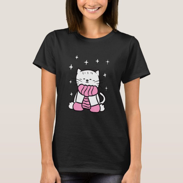 Cute Chubby Cat for Cat  Men Women Kids T-Shirt (Front)