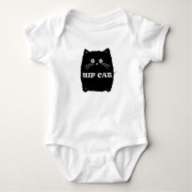 Cute Chubby Hip Cat T-shirt.