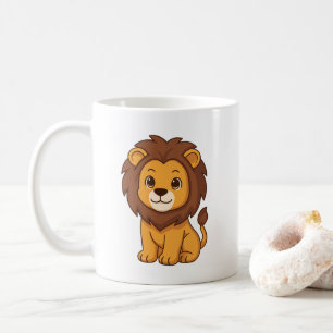 Cute Chubby Lion Coffee Mug