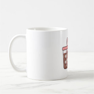Cute Chubby Panda Bear Hugging Iced Coffee Mug