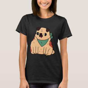 Cute Chubby Pug Classic 647 T-Shirt