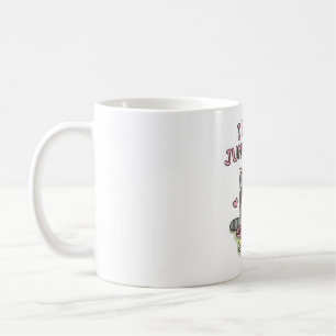 Cute Chubby Raccoon I Love Junk Food Funny Coffee Mug