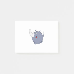 Cute Chubby Rhinoceros Post-it Notes