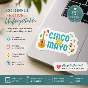 Cute Cinco de Mayo Fiesta Vinyl Sticker
