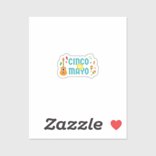 Cute Cinco de Mayo Fiesta Vinyl Sticker