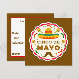 Cute Cinco De Mayo party Invitation
