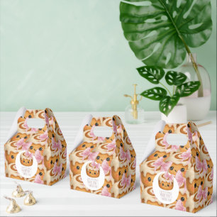 Cute Cinnamon Roll Bun Girl Birthday Party Favour Box