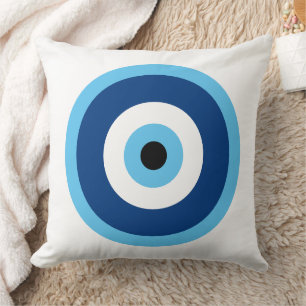 Cute Circle Blue and Purple Pattern Cushion