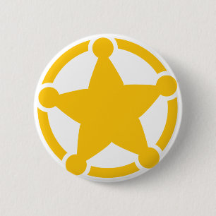 Cute circle sheriff badge