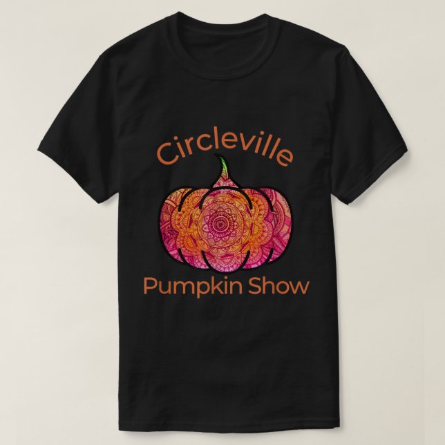 Cute Circleville Pumpkin Show Mandala  T-Shirt (Design Front)