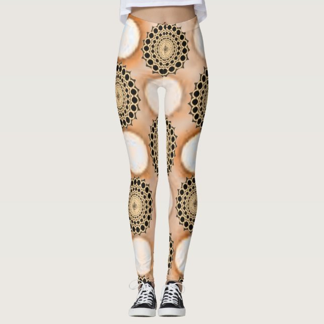 Cute Circular Leggings Long (Front)