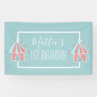 Cute Circus Tent First Birthday