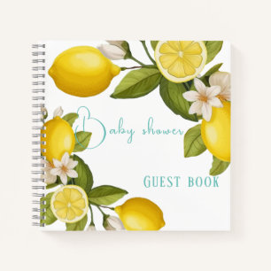 Cute citrus Baby shower massage book