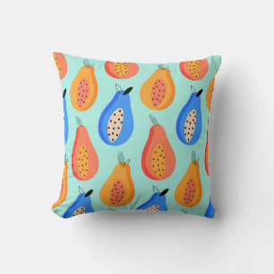 Cute Citrus Fruits Summer Vintage Cushion