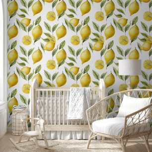 Cute Citrus Yellow Lemon Wallpaper