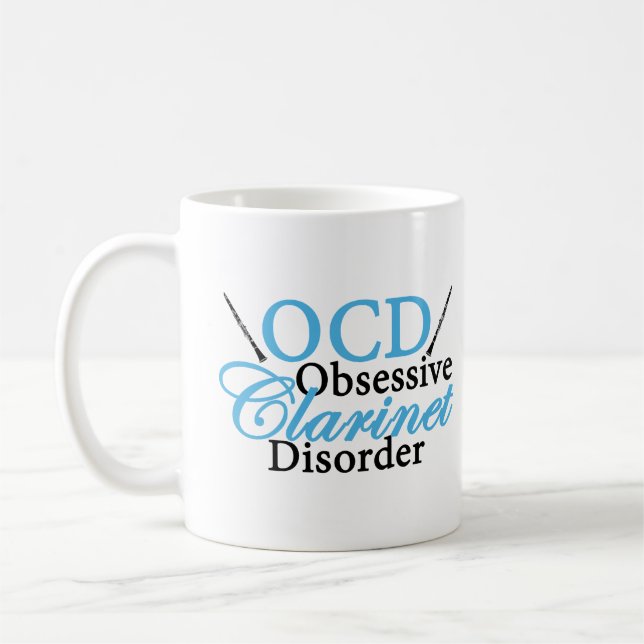 Cute Clarinet Coffee Mug (Left)