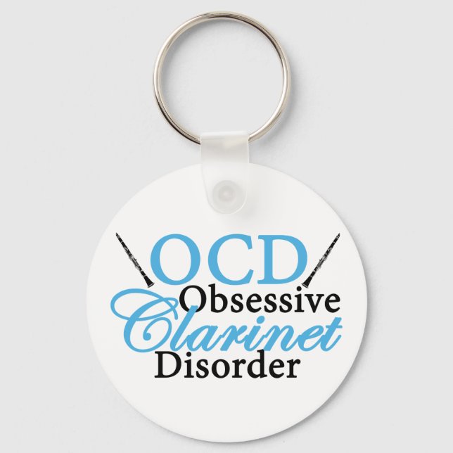 Cute Clarinet Key Ring (Front)