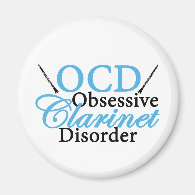 Cute Clarinet Magnet (Front)