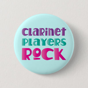 Cute Clarinet Players Rock Music Gift 6 Cm Round Badge