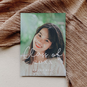Cute Class of 2025 graduation photo Announcement
