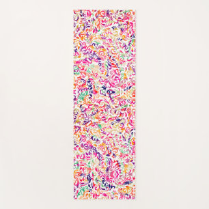 Cute classic colourful flowers pattern All-Over-Pr Yoga Mat