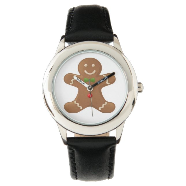 Cute classic gingerbread man watch (Front)