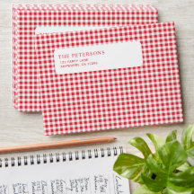 Cute Classic Red Gingham Christmas