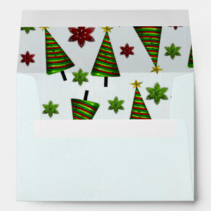 Cute Classic Santa Whimsey HOLIDAY ENVELOPES
