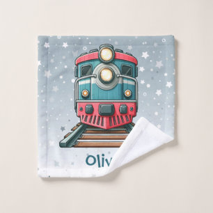 Cute Classic Train Boys' Wash Cloth