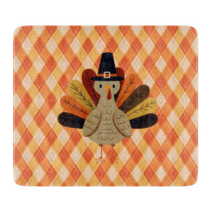 Cute, classic/vintage Thanksgiving Turkey Cutting Board