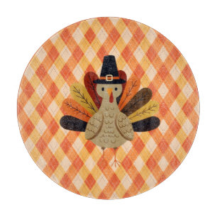 Cute, classic/vintage Thanksgiving Turkey Cutting Board